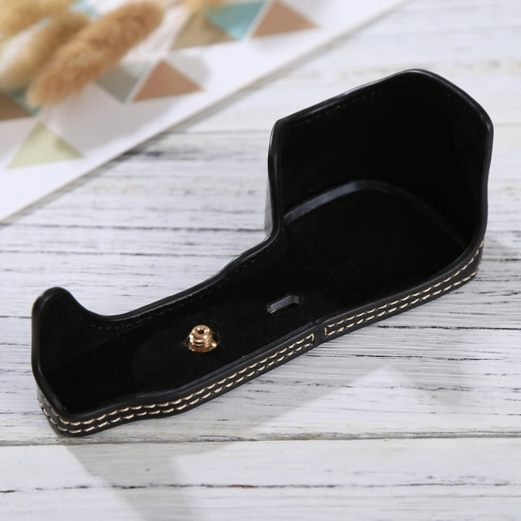 1/4 inch Thread PU Leather Camera Half Case Base for Sony Alpha 6100 / A6100, For Sony Alpha 6100 / A6100