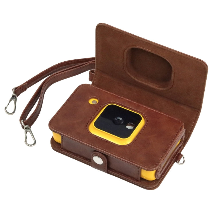For Kodak Mini Shot2 C210 instax Full Body Camera PU Leather Case Bag with Strap, For Kodak Mini Shot2 C210