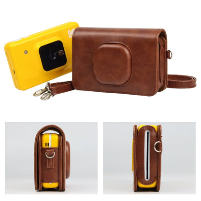 For Kodak Mini Shot2 C210 instax Full Body Camera PU Leather Case Bag with Strap, For Kodak Mini Shot2 C210