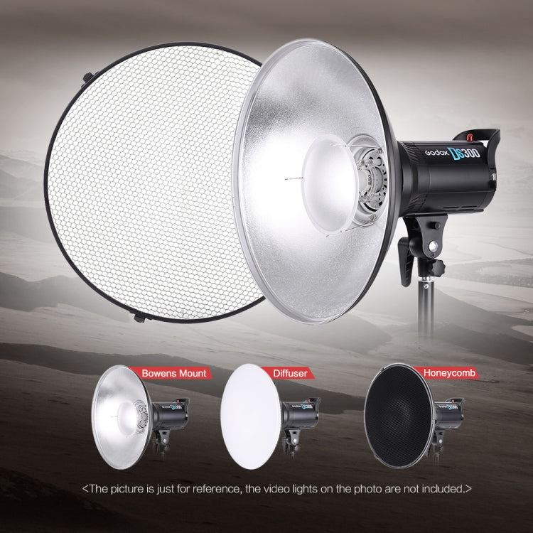 Godox RS55CM 55cm Studio White Beauty Dish Reflector Bowens Mount Diffuser, RS55CM