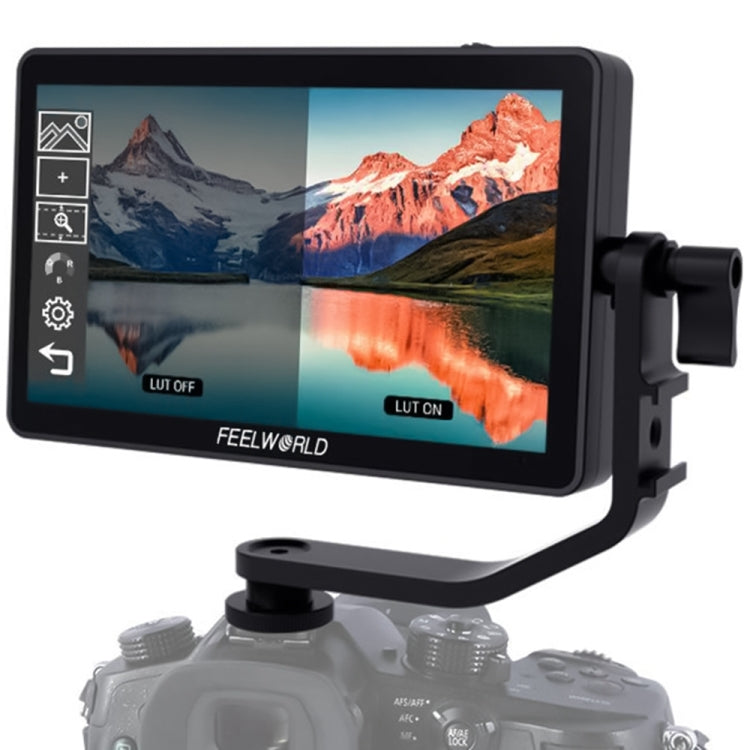 FEELWORLD F6 Plus V2 6 inch 3D LUT Touch Screen DSLR Camera Field Monitor, IPS FHD1920x1080 4K HDMI Input & Output, with Tilt Arm, F6 Plus V2