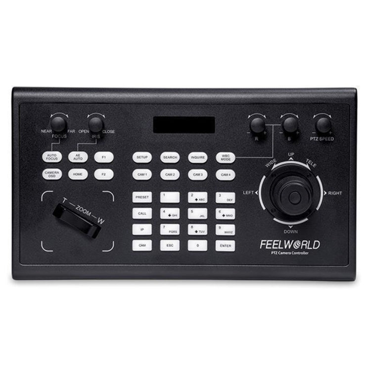 FEELWORLD KBC10 PTZ Camera Controller with Joystick and Keyboard Control ,Support PoE, KBC10