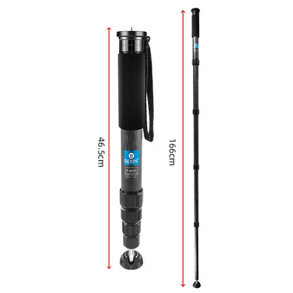 BEXIN P405C Camera Carbon Fiber Monopod Travel Live Selfie Bracket Holder, P405C