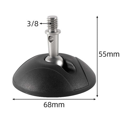 BEXIN GSF68-S Tripod 3/8 inch Stainless Steel Foot Spikes Plastic Foot Pad, GSF68-S
