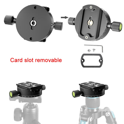 BEXIN QJ-08 Panoramic Rotary Quick Release Clamp Base Tripod Mount, QJ-08