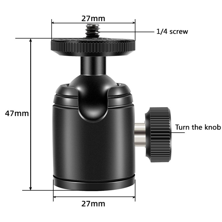 BEXIN K18 Mini 360 Degree Rotation Panoramic Metal Ball Head, K18