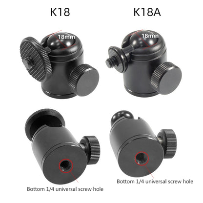 BEXIN K18 Mini 360 Degree Rotation Panoramic Metal Ball Head, K18