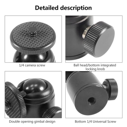 BEXIN K18 Mini 360 Degree Rotation Panoramic Metal Ball Head, K18