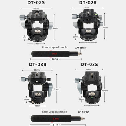BEXIN DT-03S/S 360 Degree Panorama Heavy Duty Tripod Action Fluid Drag Head with Quick Release Plate, DT-03S/S
