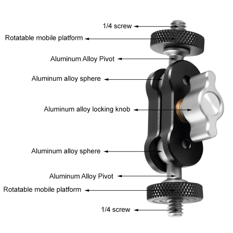 BEXIN TM-2 Multi-function Magic Arm Ball Mount Clamp Clip, TM-2