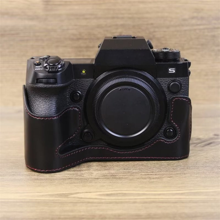 For Fujifilm XH2S 1/4 inch Thread PU Leather Camera Half Case Base, For Fujifilm XH2S