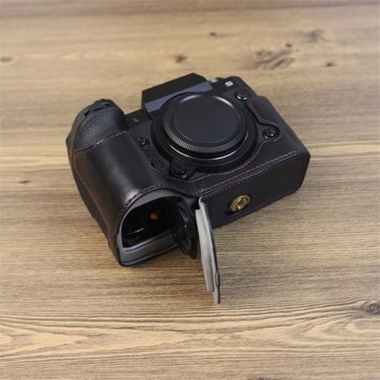 For Fujifilm XH2S 1/4 inch Thread PU Leather Camera Half Case Base, For Fujifilm XH2S