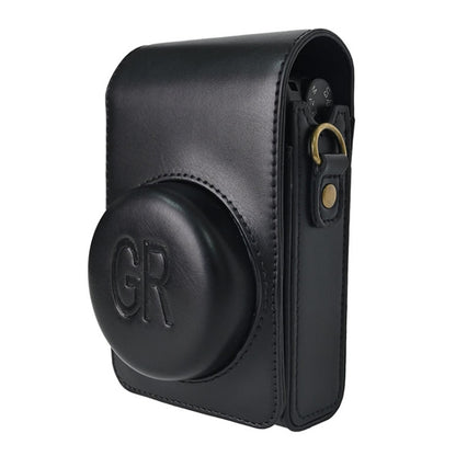 Full Body Camera PU Leather Case Bag with Strap for Ricoh GR / GRII / GRIII, Casio ZR1200 / ZR1500/ ZR2000/ ZR3500, ZR3600 / ZR3700 / ZR5500