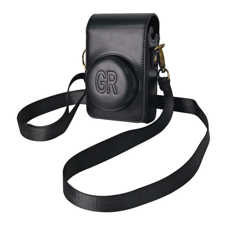 Full Body Camera PU Leather Case Bag with Strap for Ricoh GR / GRII / GRIII, Casio ZR1200 / ZR1500/ ZR2000/ ZR3500, ZR3600 / ZR3700 / ZR5500