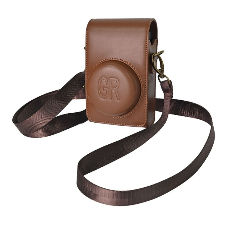 Full Body Camera PU Leather Case Bag with Strap for Ricoh GR / GRII / GRIII, Casio ZR1200 / ZR1500/ ZR2000/ ZR3500, ZR3600 / ZR3700 / ZR5500