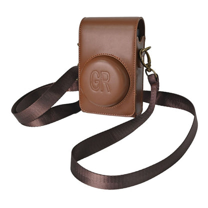 Full Body Camera PU Leather Case Bag with Strap for Ricoh GR / GRII / GRIII, Casio ZR1200 / ZR1500/ ZR2000/ ZR3500, ZR3600 / ZR3700 / ZR5500