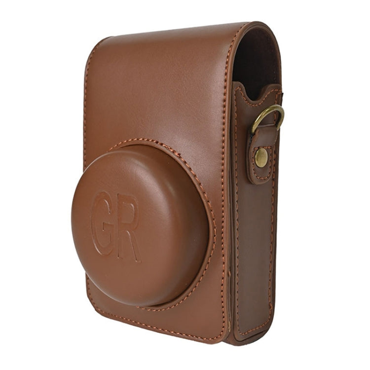 Full Body Camera PU Leather Case Bag with Strap for Ricoh GR / GRII / GRIII, Casio ZR1200 / ZR1500/ ZR2000/ ZR3500, ZR3600 / ZR3700 / ZR5500