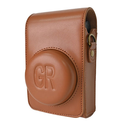 Full Body Camera PU Leather Case Bag with Strap for Ricoh GR / GRII / GRIII, Casio ZR1200 / ZR1500/ ZR2000/ ZR3500, ZR3600 / ZR3700 / ZR5500