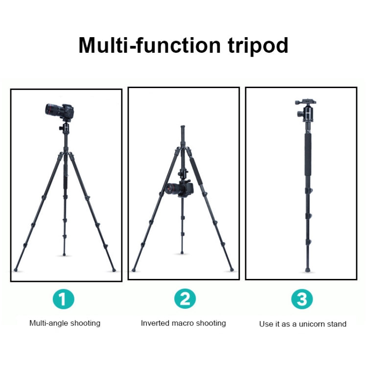 TRIOPO Oubao A-308S Adjustable Portable  Aluminum Alloy Tripod with Ball Head for SLR Camera, A-308S