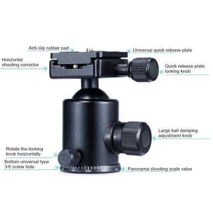 TRIOPO Oubao A-308S Adjustable Portable  Aluminum Alloy Tripod with Ball Head for SLR Camera, A-308S