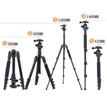 TRIOPO Oubao A-208S Adjustable Portable  Aluminum Alloy Tripod with Ball Head for SLR Camera, A-208S