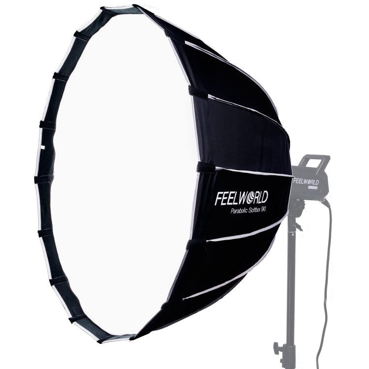FEELWORLD FSP90 90cm Parabolic Softbox Quick Release Diffuser with Bowens Mount, FSP90 90cm