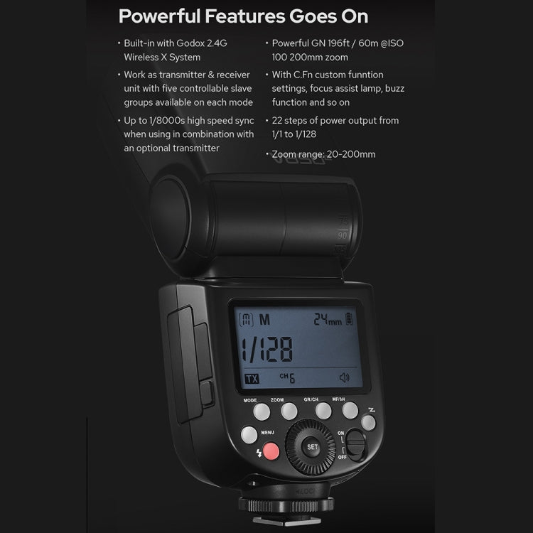 Godox V850III 2.4GHz Wireless Flash Speedlite Camera Light, V850III(AU Plug), V850III(EU Plug), V850III(UK Plug), V850III(US Plug)