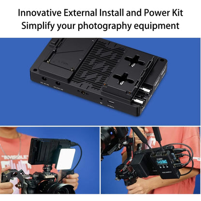 FEELWORLD FW568S 6 Inch On-camera Monitor FHD IPS 3G-SDI 4K HDMI F970 External Power and Install Kit, FW568S