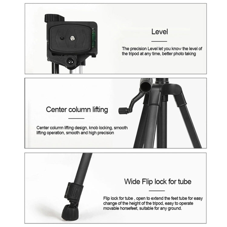 3366 Quality 1.7m Portable Phone Live Selfie Tripod DV SLR Camera Stand, 3366 Quality 1.7m