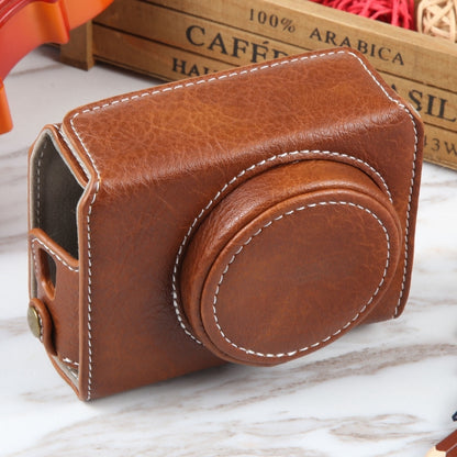 For Canon PowerShot G7 X Full Body Camera PU Leather Camera Case Bag with Strap, For Canon PowerShot G7 X