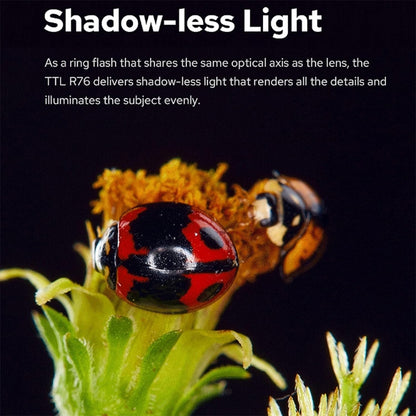 Godox MF-R76C TTL Macro Ring Flash for Canon, MF-R76S