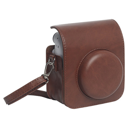 For FUJIFILM Instax mini 12 Leather Case Full Body Camera Bag with Shoulder Strap, For FUJIFILM Instax mini 12