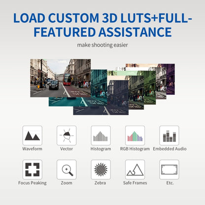 FEELWORLD LUT11H 10.1 Inch Ultra Bright 2000nit DSLR Camera Field Monitor Touch Screen 4K HDMI F970 External Power and Install Kit, LUT11H
