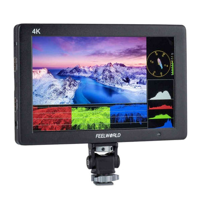 FEELWORLD T7 PLUS 7 inch 3D LUT DSLR Camera Field Monitor with Waveform 4K HDMI Aluminum Housing, T7 PLUS