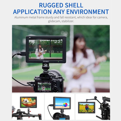 FEELWORLD T7 PLUS 7 inch 3D LUT DSLR Camera Field Monitor with Waveform 4K HDMI Aluminum Housing, T7 PLUS