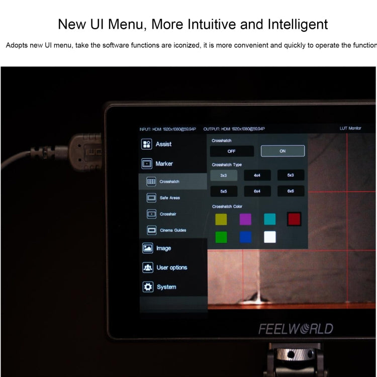 FEELWORLD SH7 7-inch Ultra Bright 2200nit On-camera Monitor SDI HDMI Cross Conversion