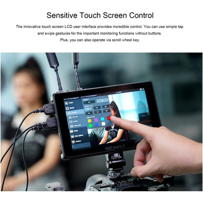 FEELWORLD SH7 7-inch Ultra Bright 2200nit On-camera Monitor SDI HDMI Cross Conversion
