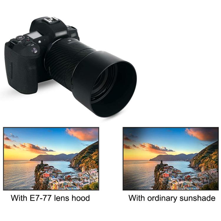 ET-77 Lens Hood Shade for Canon RF 85mm f/2 Macro IS STM Lens, ET-77