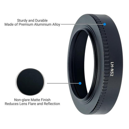 LH-N52 Lens Hood Shade for Nikon Z 28mm F2.8/Z 40mm F2 lens, LH-N52