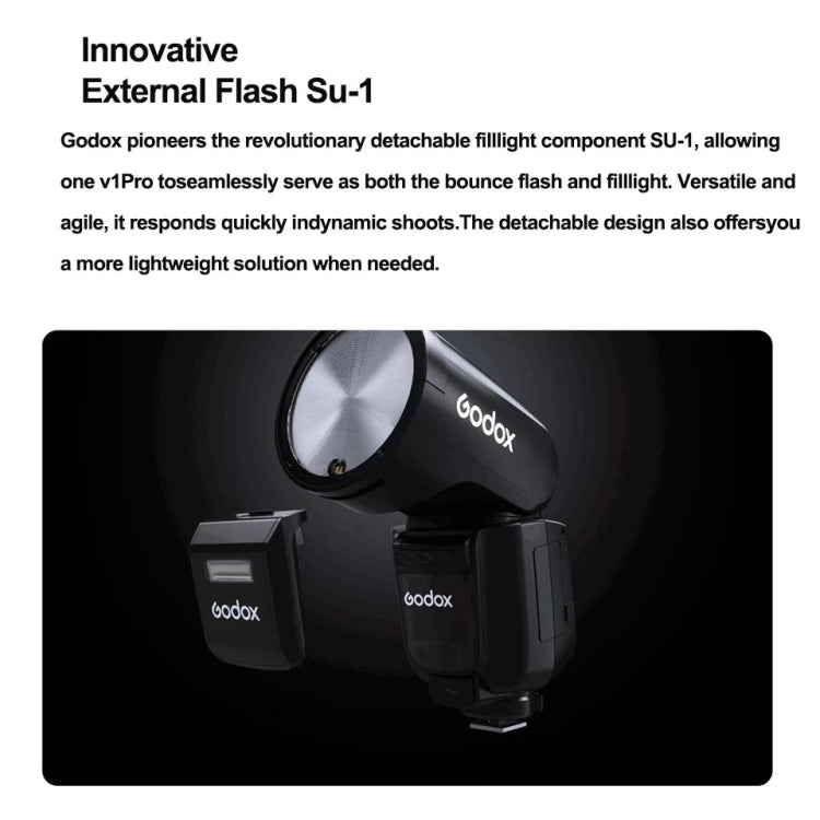 Godox V1Pro TTL Li-ion Round Head Camera Flash Light