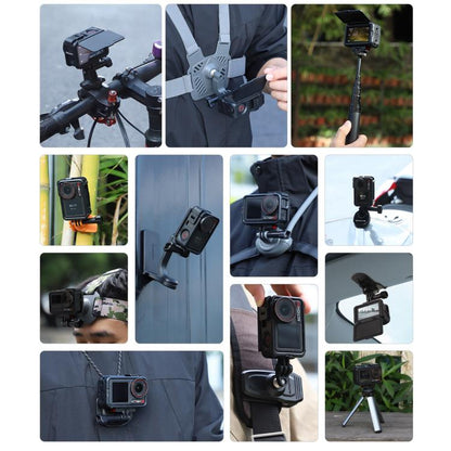 For DJI Osmo Action 5 Pro / 4 / 3 Sunnylife Protective Case Frame Mount Adapter Sun Hood Housing Case, For DJI Osmo Action 5 Pro / 4 / 3