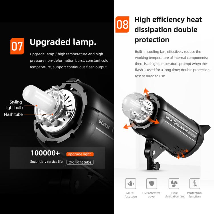 Godox Quicker 600IIM Studio Flash Light 600Ws Bowens Mount Strobe Flash, Quicker 600IIM