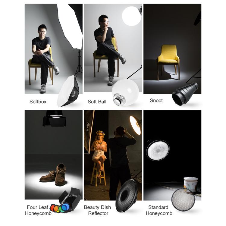 Godox QS800II Strobe Studio Flash Light 800Ws Bowens Mount High Speed Flash, QS800II