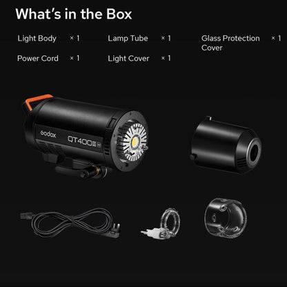 Godox QT1200III Quicker Studio Flash Light 1200Ws Bowens Mount High Speed Flash, QT1200III