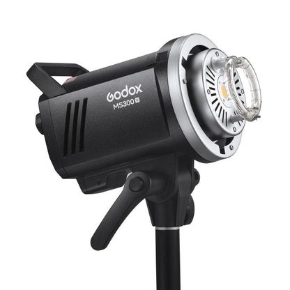 Godox MS300-V Studio Flash Light 300Ws Bowens Mount Strobe Light with Lamp Cover, MS300-V