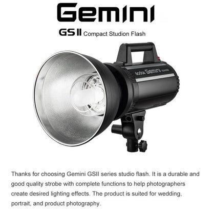 Godox Gemini GS200II Studio Flash Light 200Ws Bowens Mount Strobe Flash, Gemini GS200II