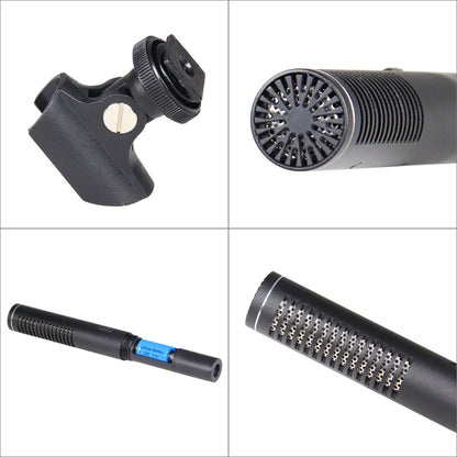 YELANGU YLG1401A Double Back Pole Professional Condenser Shotgun Microphone for DSLR & DV Camcorder