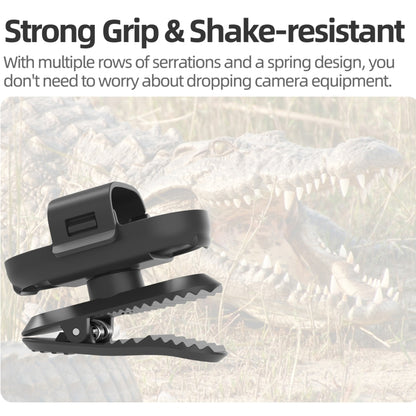 For Insta360 GO3 / GO 3S Sunnylife 360 Degree Rotation Backpack Clip Action Camera Clamp Mount, Rotation Backpack Clip