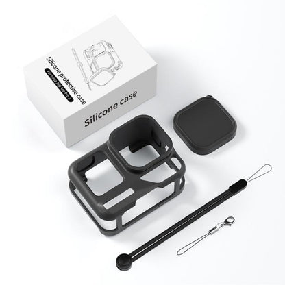 For Insta360 Ace Pro 2 Silicone Protective Case with Wrist Strap & Lens Cover, For Insta360 Ace Pro 2