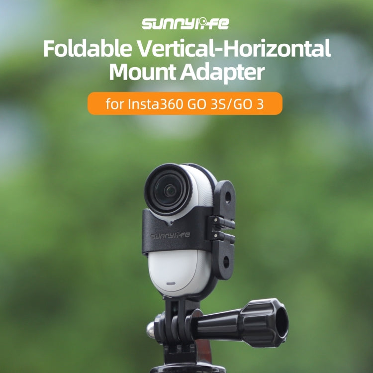 For Insta360 GO 3S / GO 3 Sunnylife Foldable Vertical-Horizontal Mount Adapter Protective Frame Brackets Housing Case, For Insta360 GO 3S / GO 3